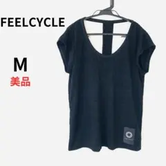 FEELCYCLE フィールサイクル Tシャツ 半袖 バックデザイン　黒 M