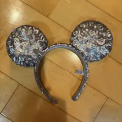 ミッキー型シルバースパンコールカチューシャ