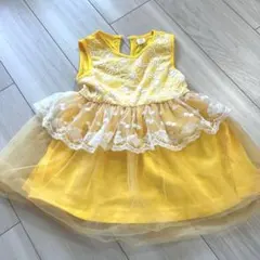 shein ベビードレス　黄色　2-3y