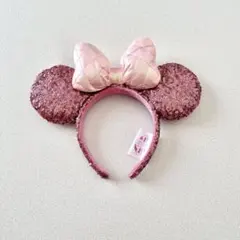 ディズニー ミニー パルパルーザ 2024年 ピンク スパンコール カチューシャ