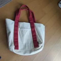 NADIA CONNIE CA. トートバッグ アイボリー/レッド