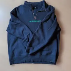 Quiksilver ハーフジップ スウェット ネイビー Lのサムネイル