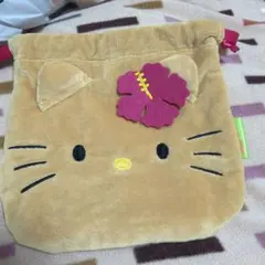 日焼けキティ　巾着袋
