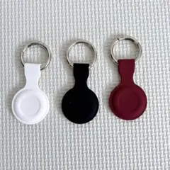 即日発送❣️3本セット Airtagケース キーホルダー 防水 首輪 シリコン