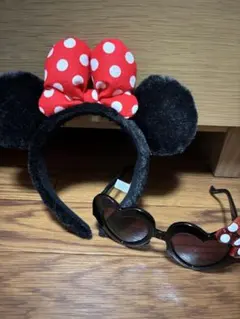 ミニーマウス カチューシャ サングラスセット