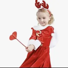 新品 サンタ コスプレ衣装 3点セット 赤 キッズ かわいい 100cm