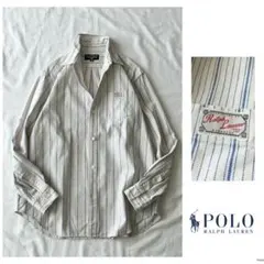 ◎ポロ ラルフローレン 【洗える】ストライプ シャツ ブラウス 日本製