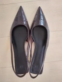 H&M 完売品 24.5㎝ キトンヒール ポインテッドトゥ パンプス