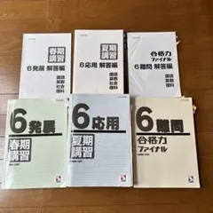 日能研関西　6年灘特進コース　夏期講習テキスト（国算理）　2021年　中古良品 2025年最新】日能研 灘特進の人気アイテム - メルカリ