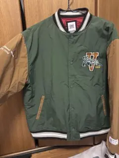 VISION STREET WEAR スタジャン グリーン/ブラウン - メルカリ