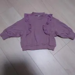 après les cours くすみピンク トレーナー　裏毛 女の子ベビー