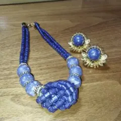 ネックレス＆イヤリングセット　レトロ