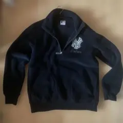 ユニクロ　MLBコラボヤンキースハーフジップフリース　紺色Lサイズ