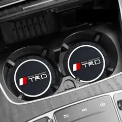 トヨタ　TRD　２枚セット　車ガズー レーシング ドリンクホルダーのサムネイル