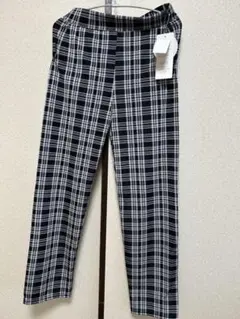 チェック柄カジュアルパンツ