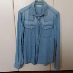 GUデニムシャツ