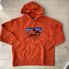 【お得！処分前】CAMP7 トップス　パーカー　オレンジ　Mサイズ