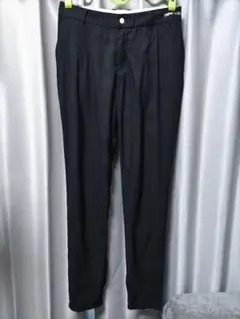 ニューバランスゴルフ　総柄　ストレッチパンツ　薄手　黒のサムネイル