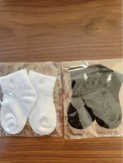 ラルフローレン　ベビー靴下 2色セット (ホワイト・ブラック)新品　即購入⭕️