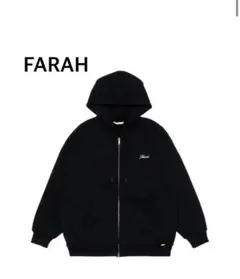 FARAH Applied Logo Zip Up Hoodie - メルカリ
