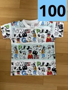 ディズニー ミッキー＆フレンズ 総柄Tシャツ 100cm