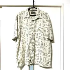 古着 オープンカラー 総柄 半袖 シャツ 柄シャツ メンズ