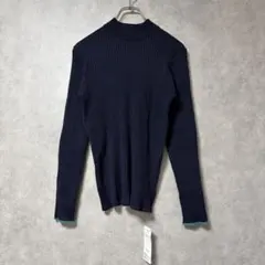 新品 Discoat モチモチ リブ パイピング ハイネック ニット M