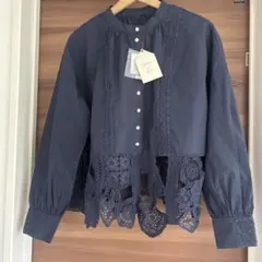 新品　l'atelier de savon アトリエドゥサボン　レースブラウス