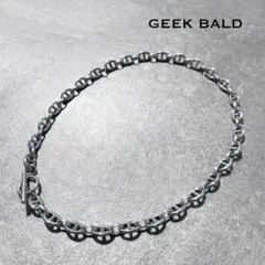 シルバーマンテルネックレス　アンカー　シンプルアクセサリー人気No3