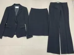 (L02521) M-PREMIERトリアセ混 セットアップ スーツ 3点セット