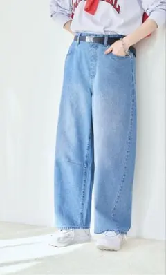 studio CLIP 【ONKUL掲載商品】カーブデニムパンツ