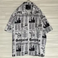 【美品】　Mark Gonzales マークゴンザレス　総柄シャツ　XLのサムネイル
