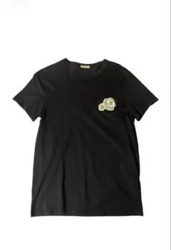 新品同様］モンクレール ダブルワッペン Tシャツ ブラック サイズS