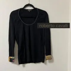 roberto cavalli カットソー　ブラック