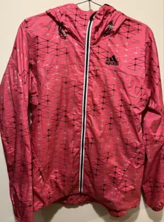 adidas ピンク ウィンドブレーカー Lサイズ レディース