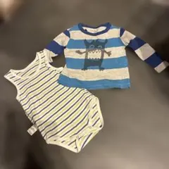 GAPベビー服セット ストライプ モンスター柄