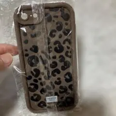 ★iPhone SEケース　ソフトケースレオパード柄ブラウン★のサムネイル