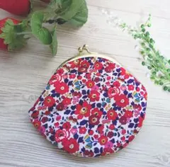 リバティがま口　新品未使用コインケース