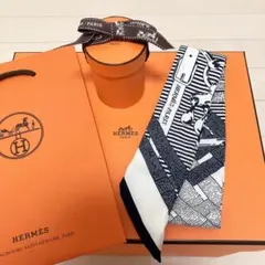新品タグ付き 希少 エルメス ツイリー 鐙 リミックス メンズツイリー