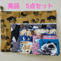 【美品！】Marble SUD 猫ポーチ 5点セット スクエアのサムネイル