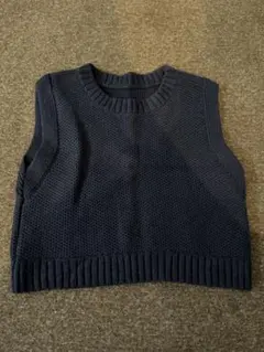 UNIQLOBABY 幼児用　ネイビーニットベスト80