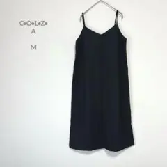 ハニーズ サイドスリット キャミソールワンピース ブラック M