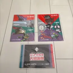 シン・ゴジラ・仮面ライダー・ウルトラマン・エヴァンゲリオン　ノート・ポストカード