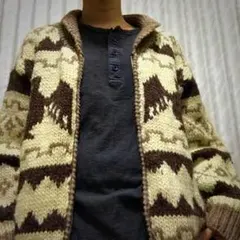 古着セーター 鷹