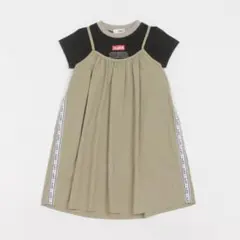x-girl stages サイドラインキャミドッキングワンピース 90cm