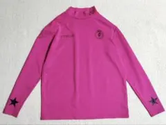 【美品】V12 V TWELVE　ピンク　モックネックシャツ 長袖　xl