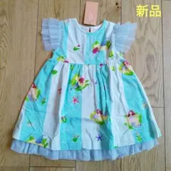 新品未使用　ハッカベビー　ワンピース　80 マーメイド　ブルー　キッズ　女の子のサムネイル