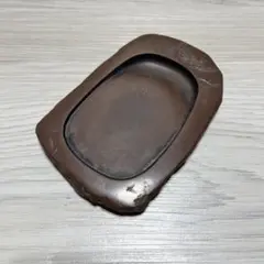 赤間硯　梅の彫り