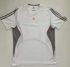 adidas (アディダス) CLIMA COOL ホワイト半袖シャツ