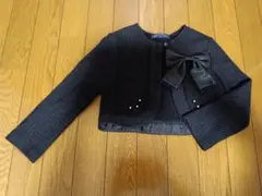 *値下げショパンドゥ　フォーマル　リボン付き黒ジャケット　120サイズ*